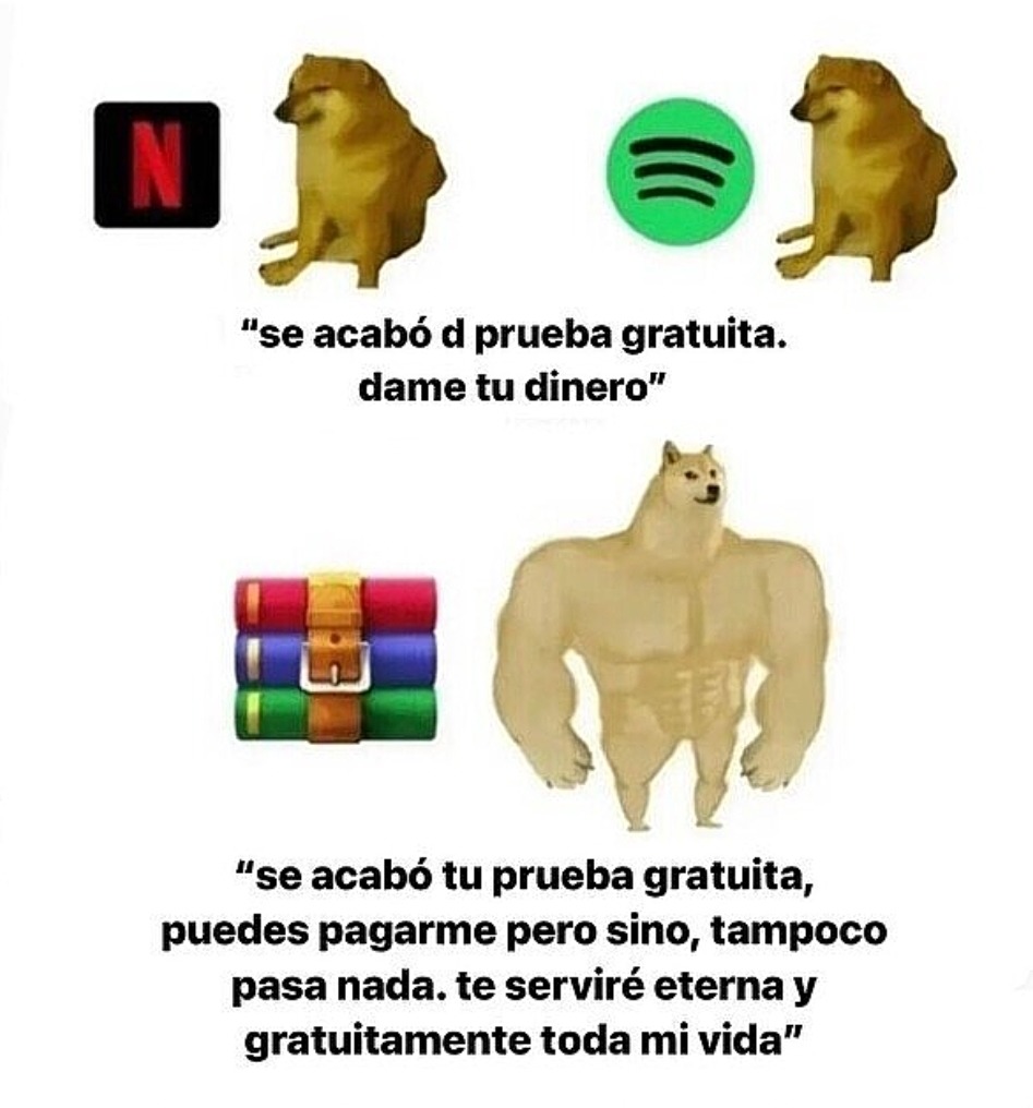 Pruebas gratuitas - meme