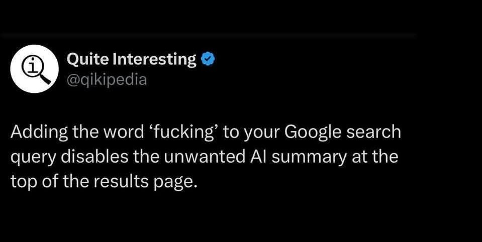 How to get rid of AI overview on Google search - meme