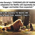 Leftist Director Greta Gerwig (Barbie) is preparing new "Chronicles of Narnia" for Netflix