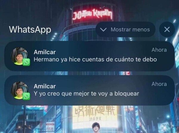 Cuando haces las cuentas y decides que bloquear es más barato - meme