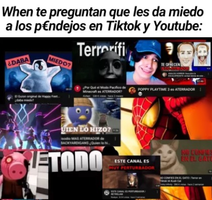 Miedo es el que verán cuando sus mamás les revise el historial LMAOOOOOOOOO - meme