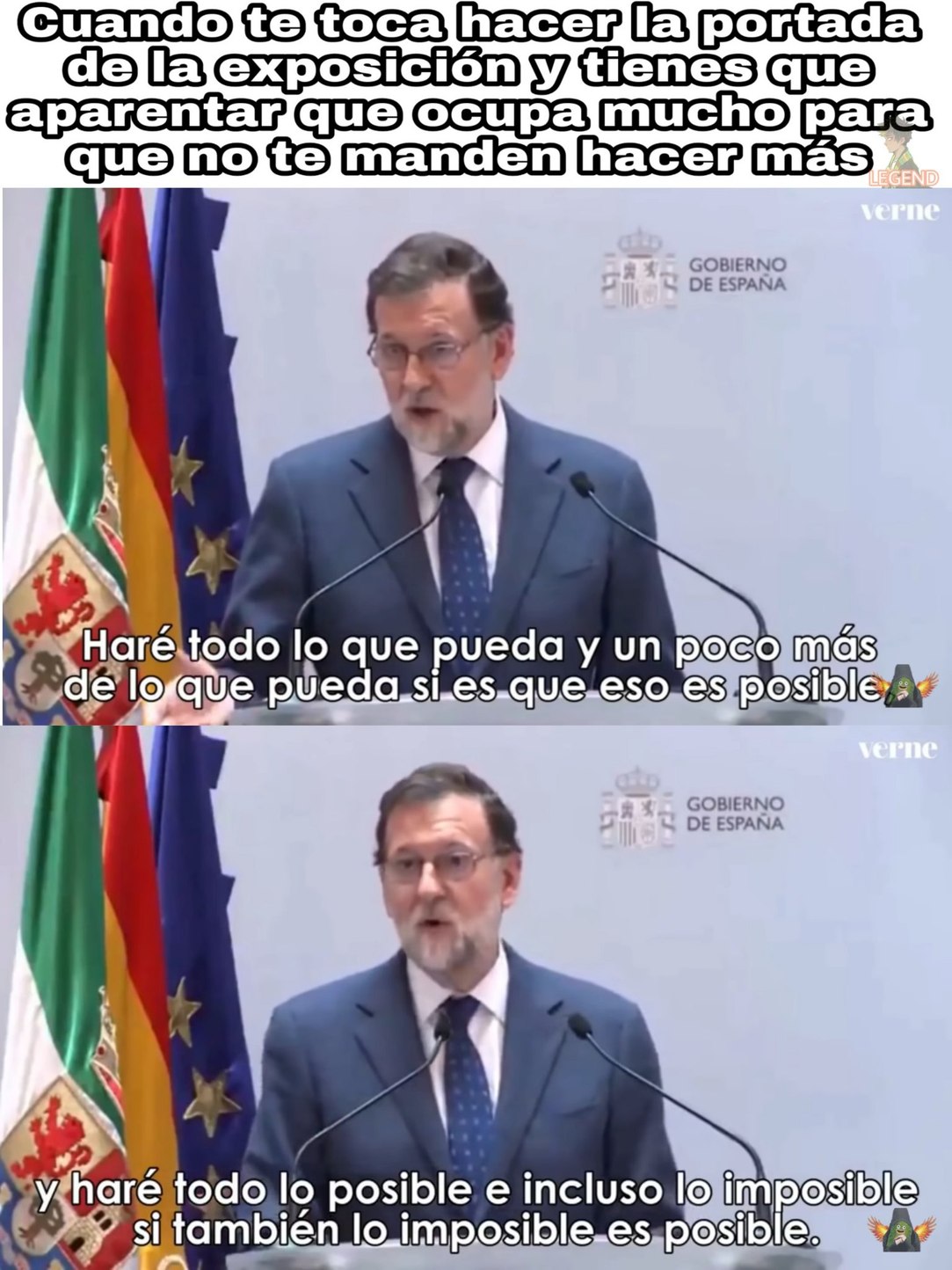 Rajoy puto amo - meme