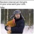 Don't touch my rooster, bish