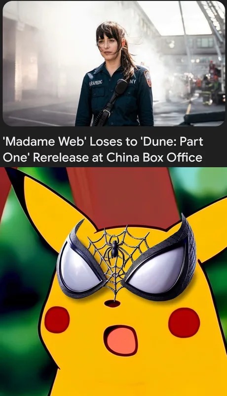Madame Web is a total failure - meme