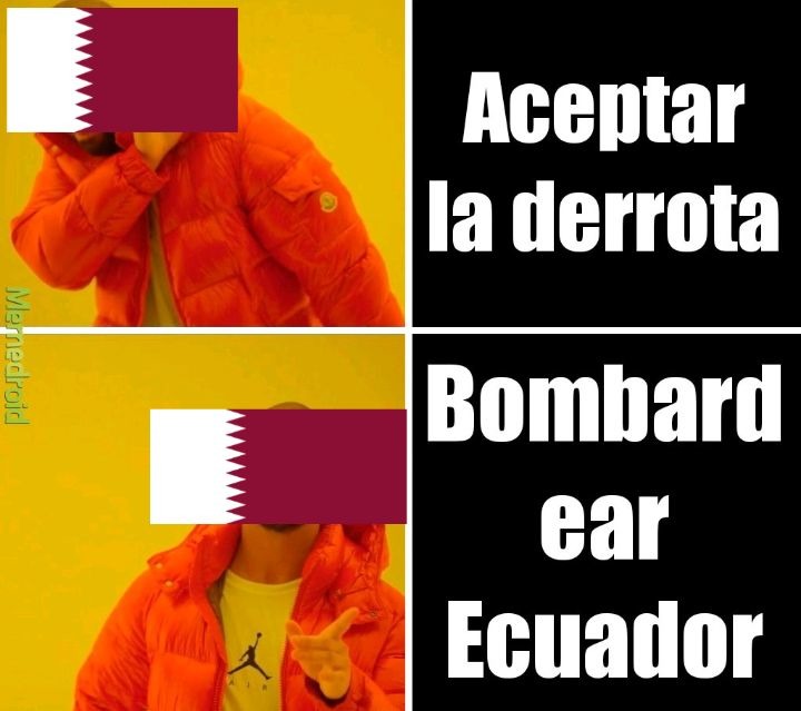 Bombardeen Ecuador-qataries - meme