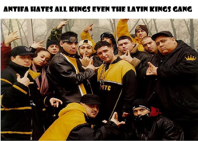 Antifa declared Total War against the Latin Kings Gang of Chicago - meme