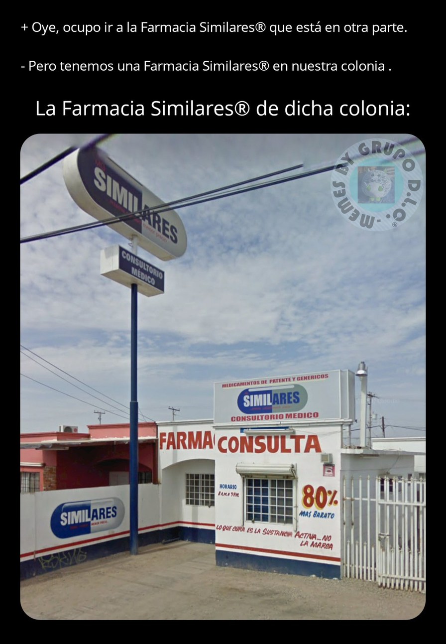 "Lo mismo, pero todavía más barato®" - meme