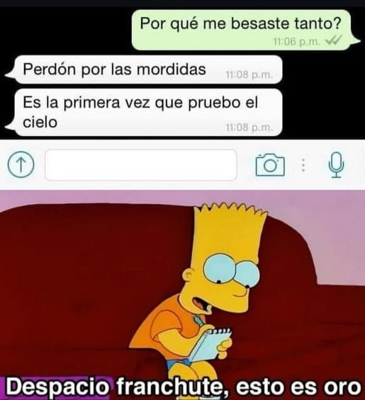 Cuando te besan tanto que desbloqueás el modo poético - meme