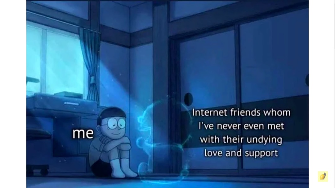 Internet friends - meme