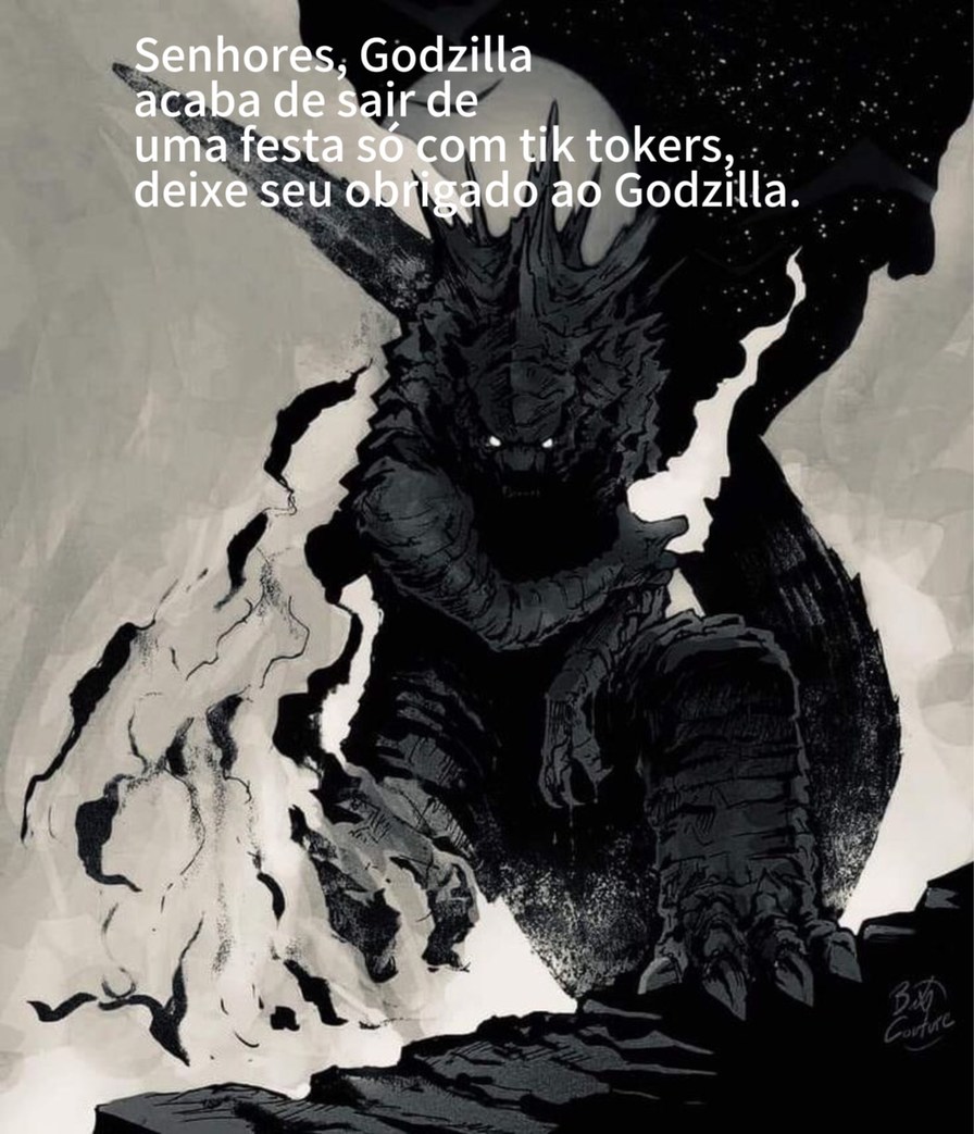 obrigado Godzilla! - meme
