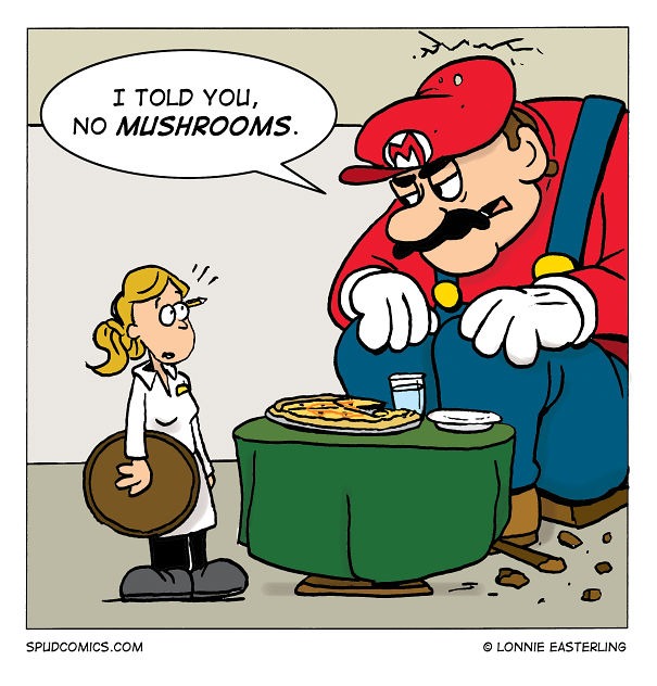 No mushrooms - meme