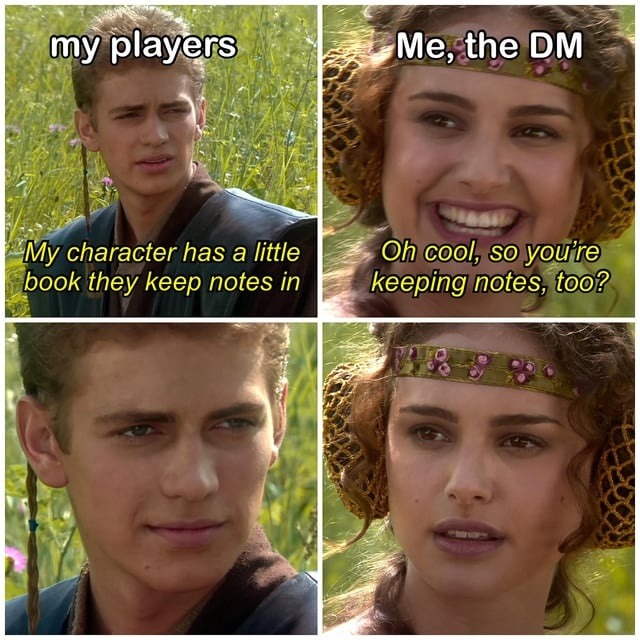 DM: notes? Me: lol what notes - meme