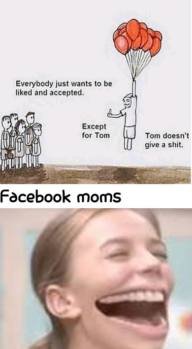 No one facebook moms - meme