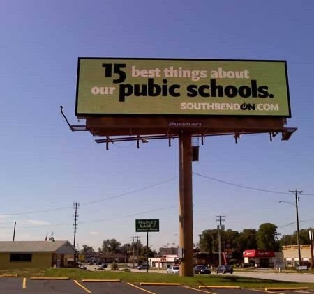 Somebody needs to go to school to learn how to spell public! - meme