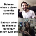 Batman vs the clown