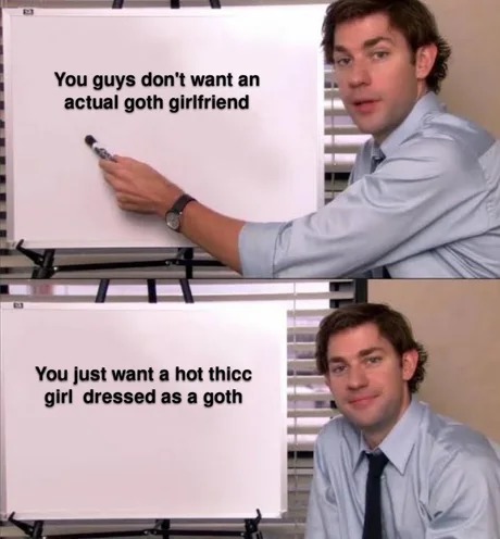 About goth girlfriends - meme