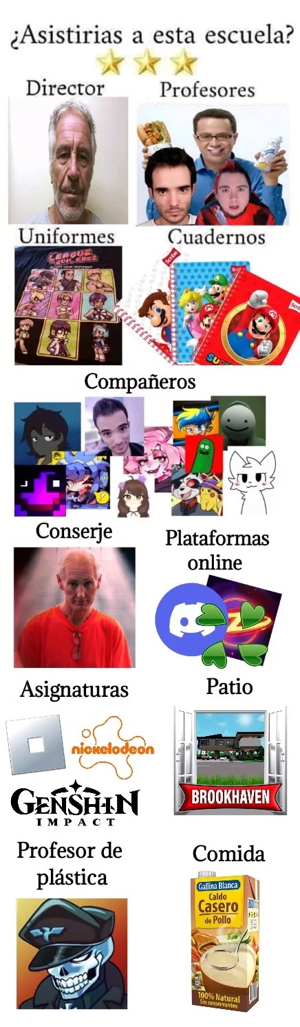 La escuela ideal para los groomers jejejejejj - meme