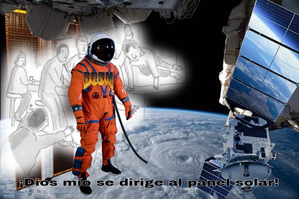 Como será correr doom en el espacio - meme