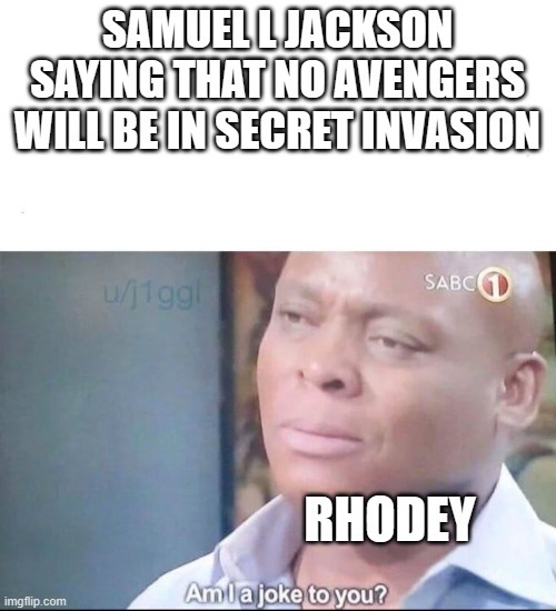 No avengers will be in Secret Invasion - meme