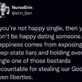 If you're not happy single...