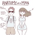 Anatomy of a man meme