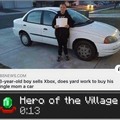 Careful he's a hero