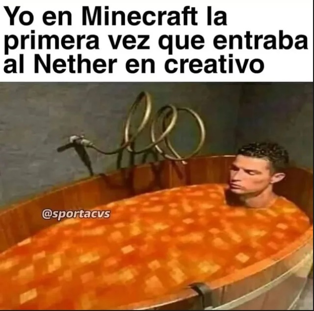 Yo en Minecraft - meme