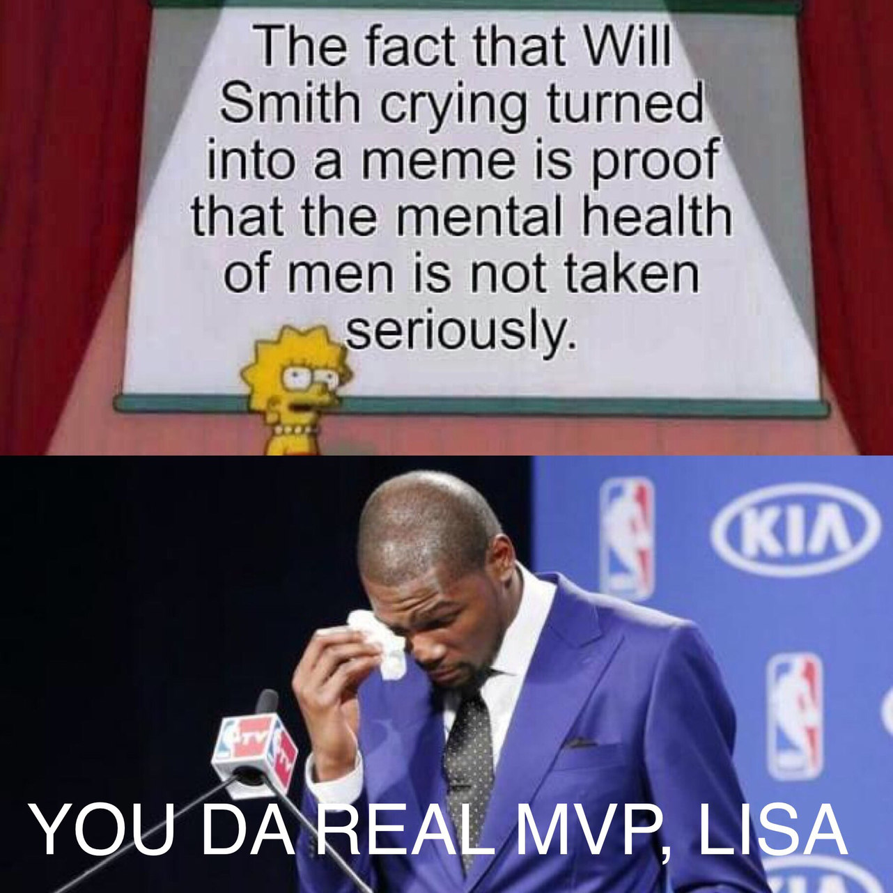 Lisa’s the MVP - meme