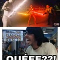 Contexto: los flash se pusieron a pelear con sables de luz al estilo Star Wars