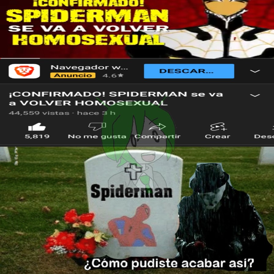 Pobre sensual spider - meme