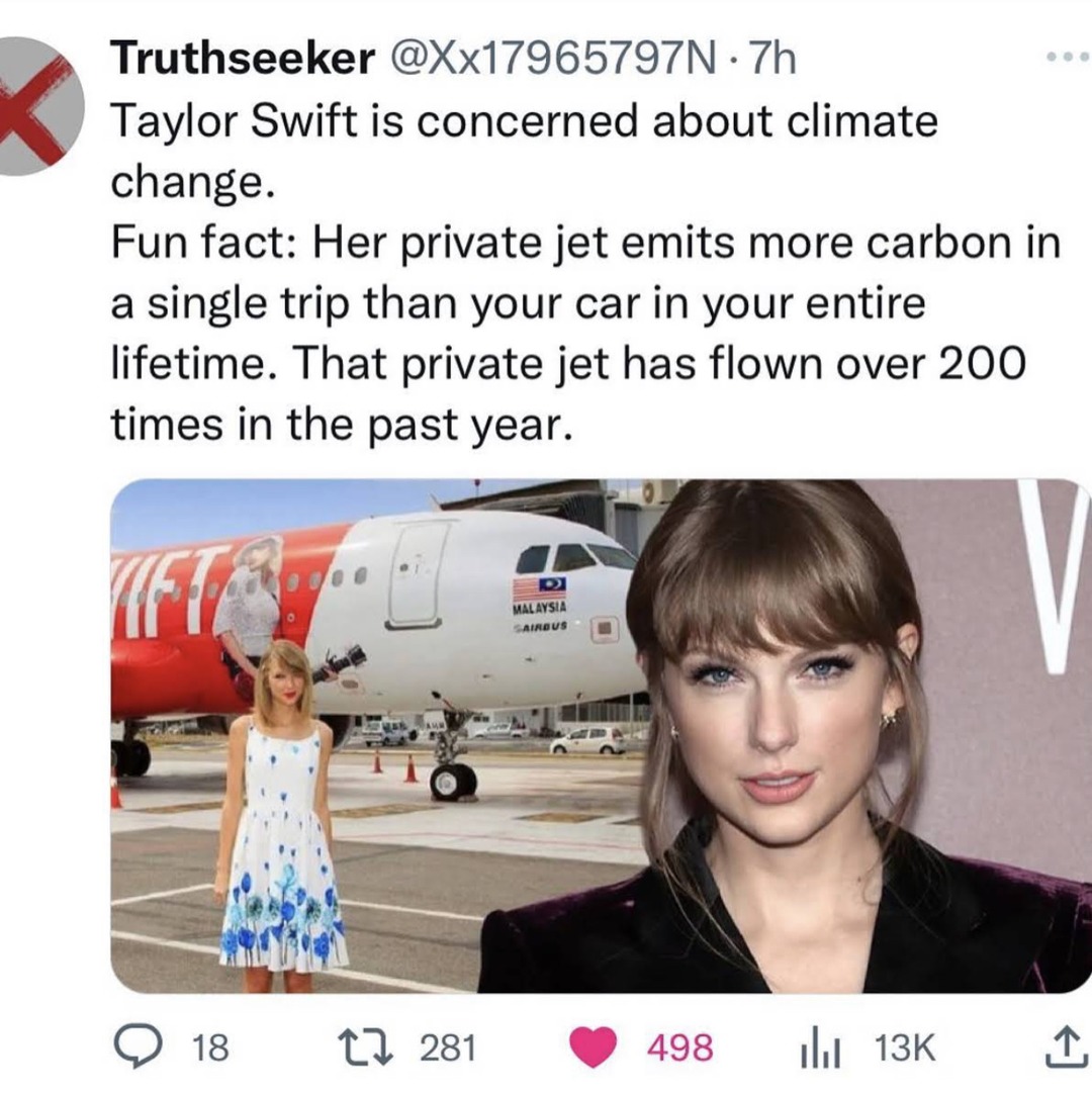 taylor swift and climate change meme