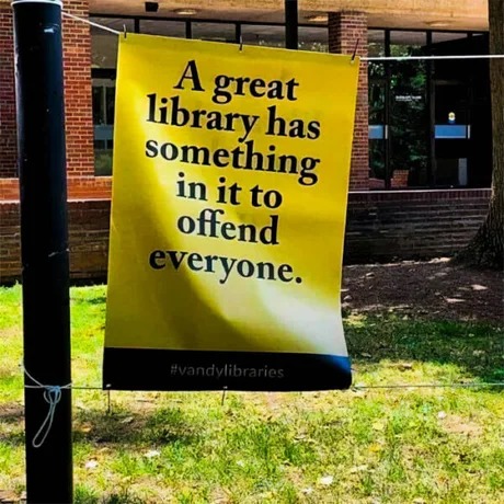 A library has something in it to offend everyone - meme