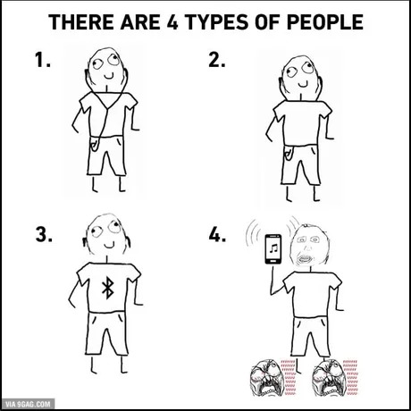 4 types of people - meme