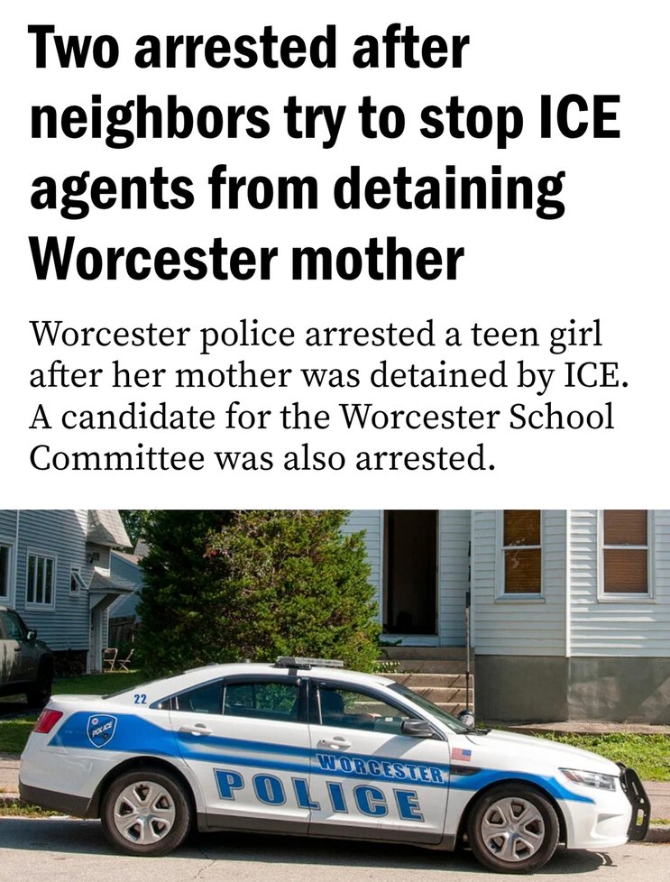 Neighbors tried blocking ICE, chaos and arrests followed - meme