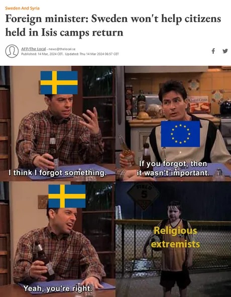 Sweden is getting tired - meme