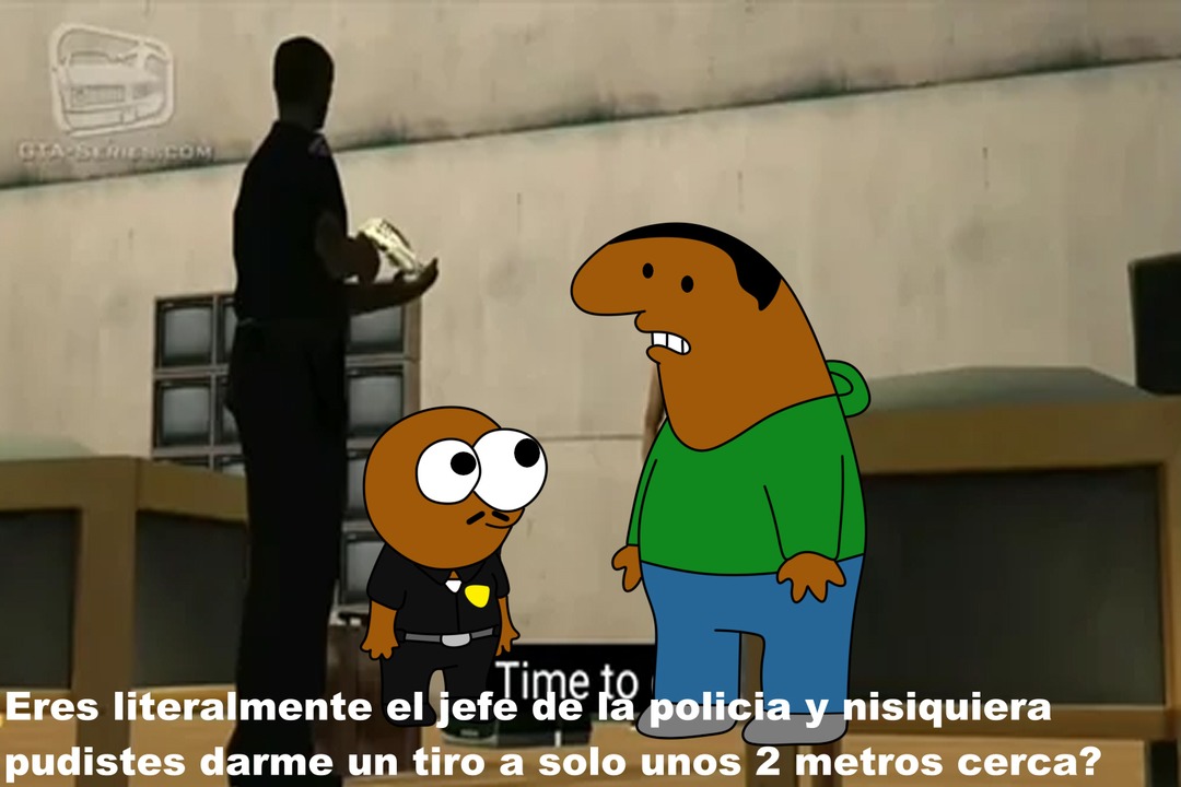 Smoke y Og Loc ni borrachos disparaban tan mal - meme