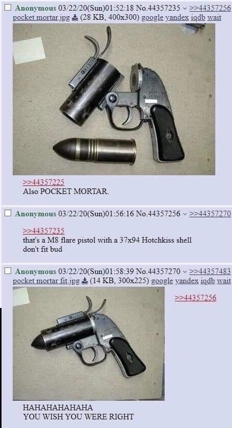 Pocket mortar - meme