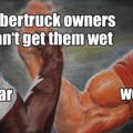 Cybertruck owners can't get them wet
