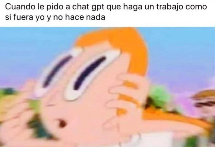 Le pido a ChatGPT que haga mi tarea y me deja en visto - meme