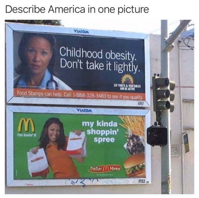 Describe America in one picture - meme