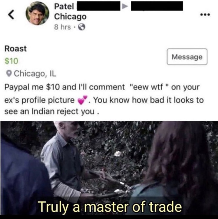 A man of trade - meme