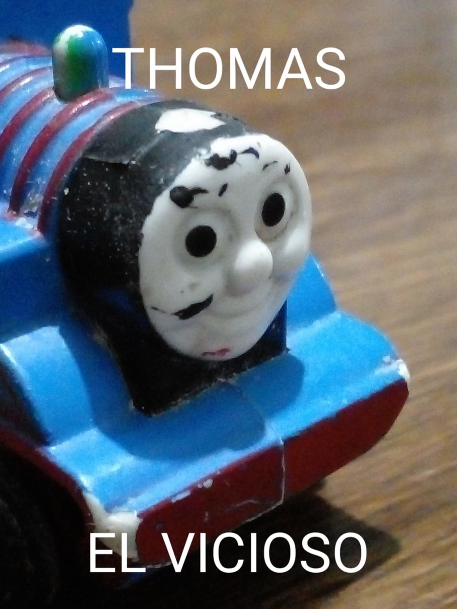 Thomas el tren para el cavernícola que no lo conozca - meme