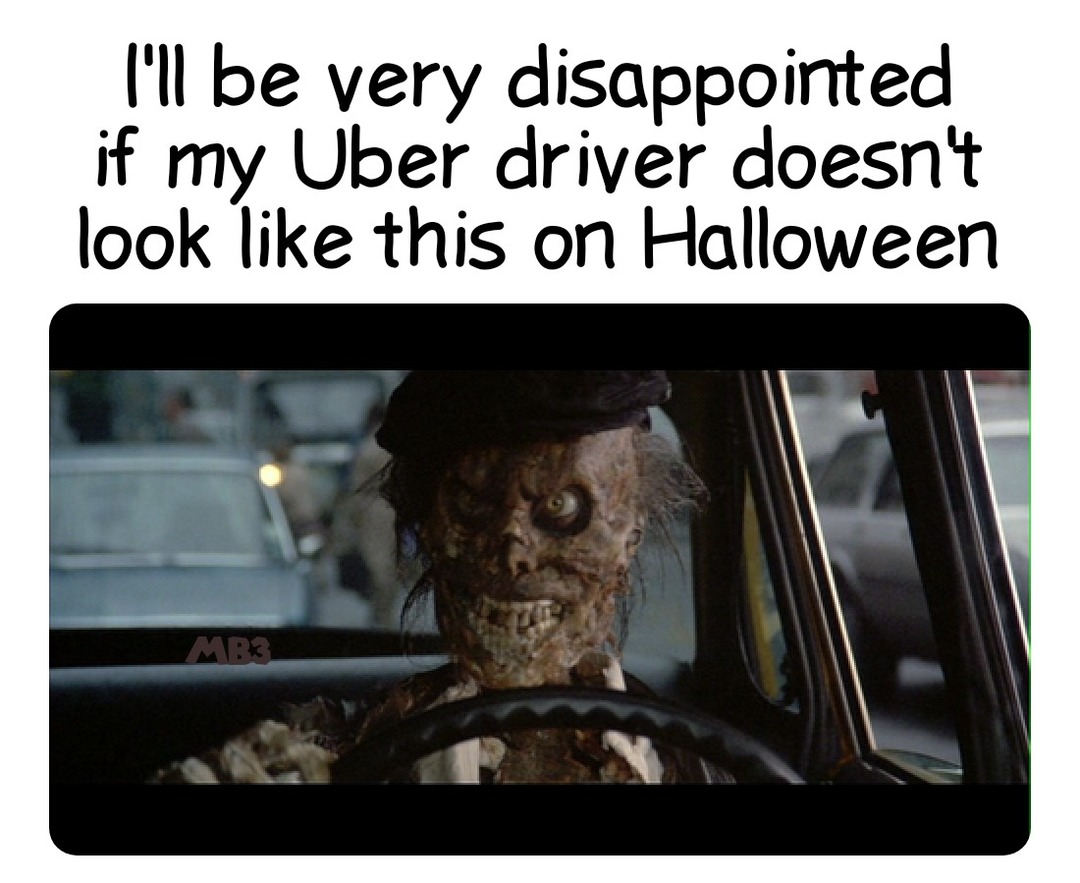 Uber Halloween - meme
