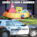 Watch out for the SANDWICH POLICE