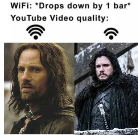 Noticible wifi drop - meme
