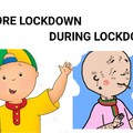 Before and after caillou