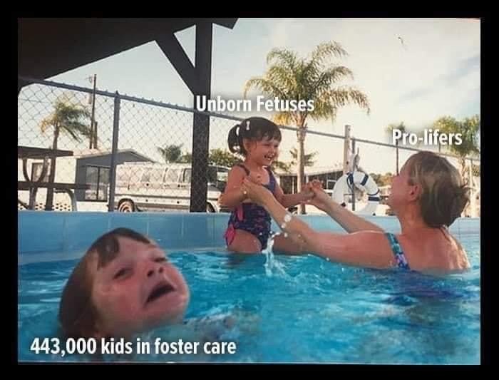 20k children age out of foster care every year - meme