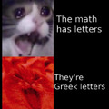 letters should not be in math