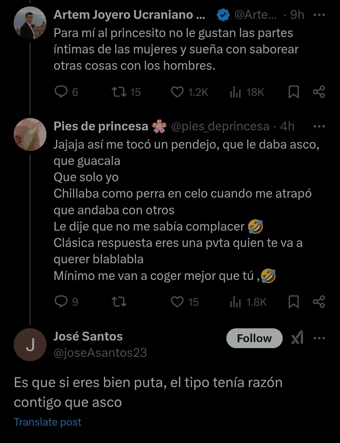 Artem proyectando sus gustos y la trola - meme