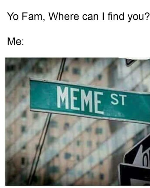 We all live here - meme